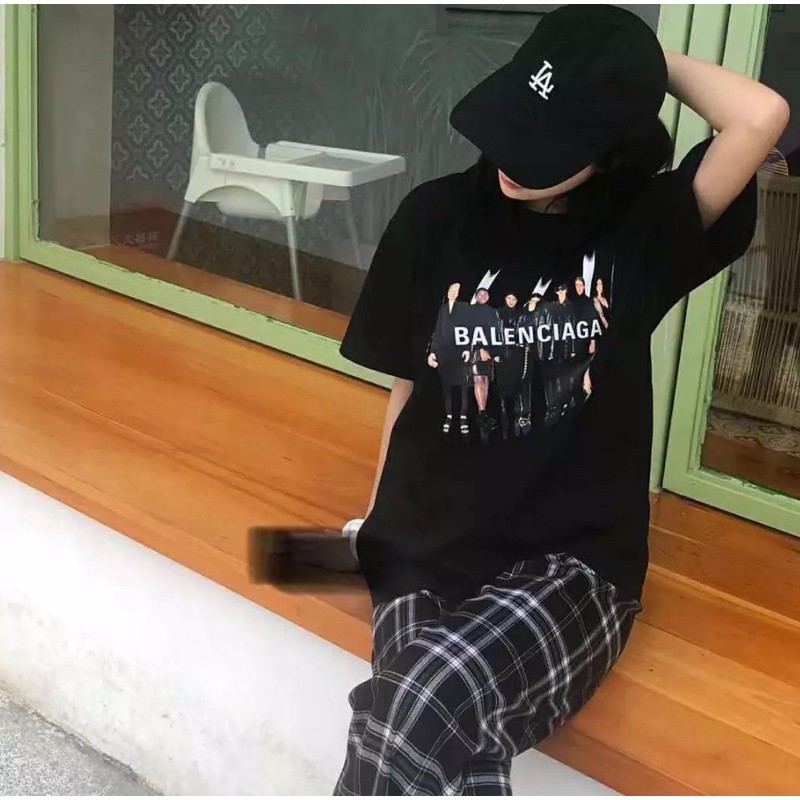 ÁO THUN TAY LỠ COTTON BALENCIAGAA FORM UNISEX (hình chụp thật)