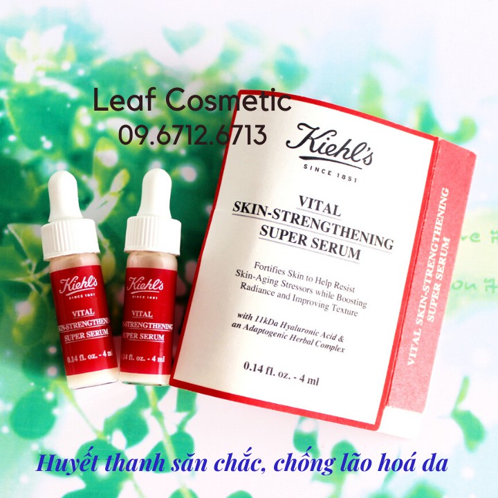 [ MỚI RA MẮT - 4ml ] Huyết thanh tăng cường độ săn chắc, chống lão hoá da Kiehl.s Vital Skin-Strengthening Super Serum