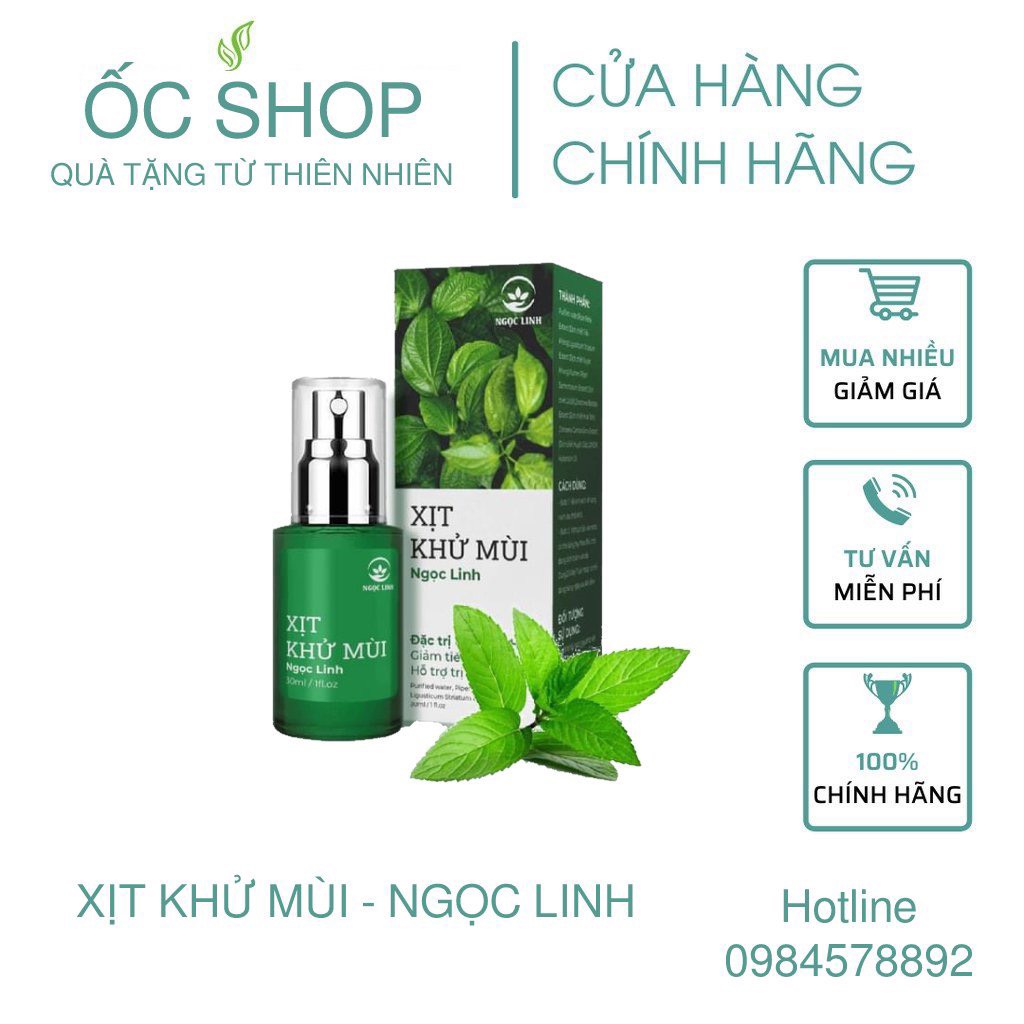 (CHINH HÃNG) Xit Khử Mùi Triệt Hôi Nách Ngoc Linh - Ngăn Tiết Mồ Hôi- Giảm thâm Hiệu Quả Sau Lần Đầu Sử Dụng