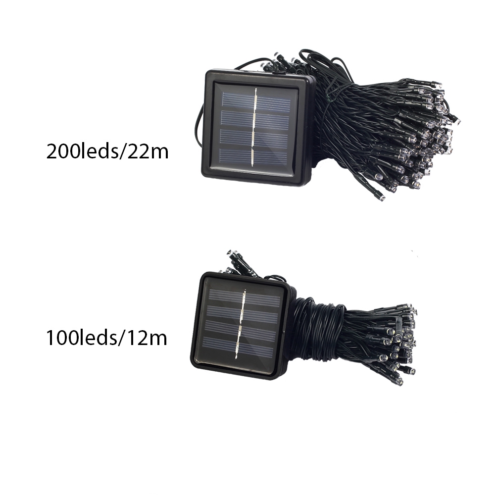 Dây đèn LED phát sáng bằng năng lượng mặt trời trang trí sân vườn/nhà cửa/đám cưới dịp giáng sinh