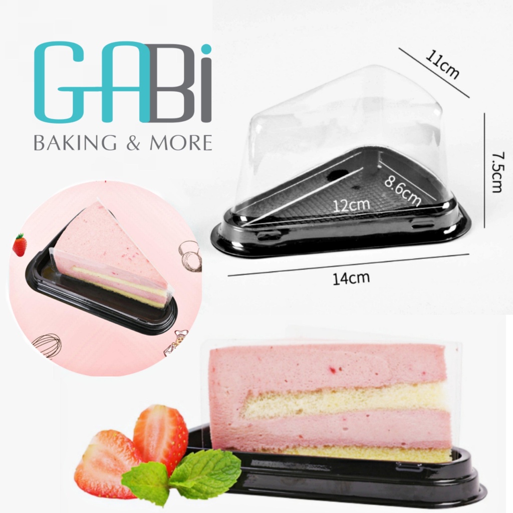 Set 10 hộp PET tam giác đựng bánh mousse A03