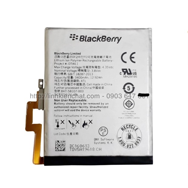 Pin cho máy BlackBerry Q30