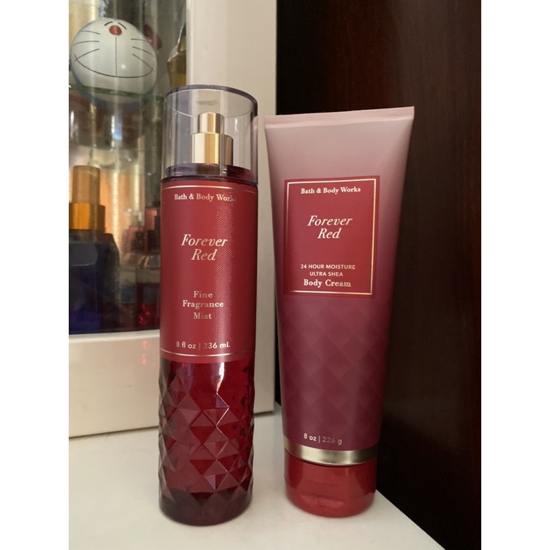 BILL US - Bộ sản phẩm Set 2 chai Forever red của Bath and body works fullsize