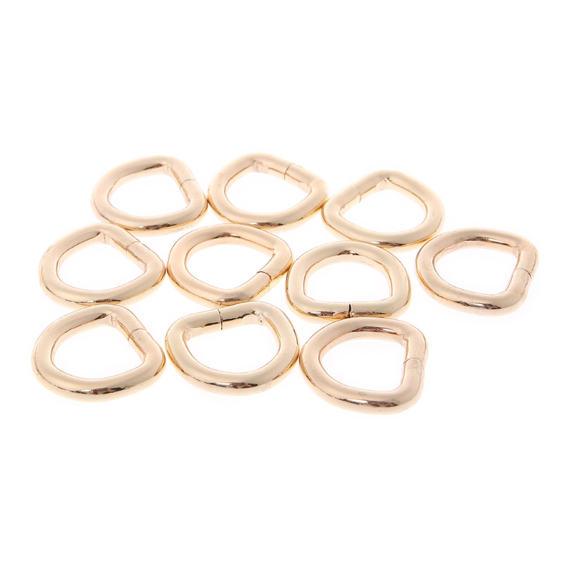 Set 10 khóa kim loại hình chữ D 15mm chuyên dụng cho túi xách