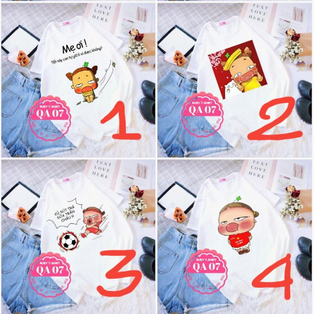 Áo THUN Quỳnh Aka / Áo thun gia đình đủ size cho Nam Nữ và em bé ❤ Ảnh do shop chụp