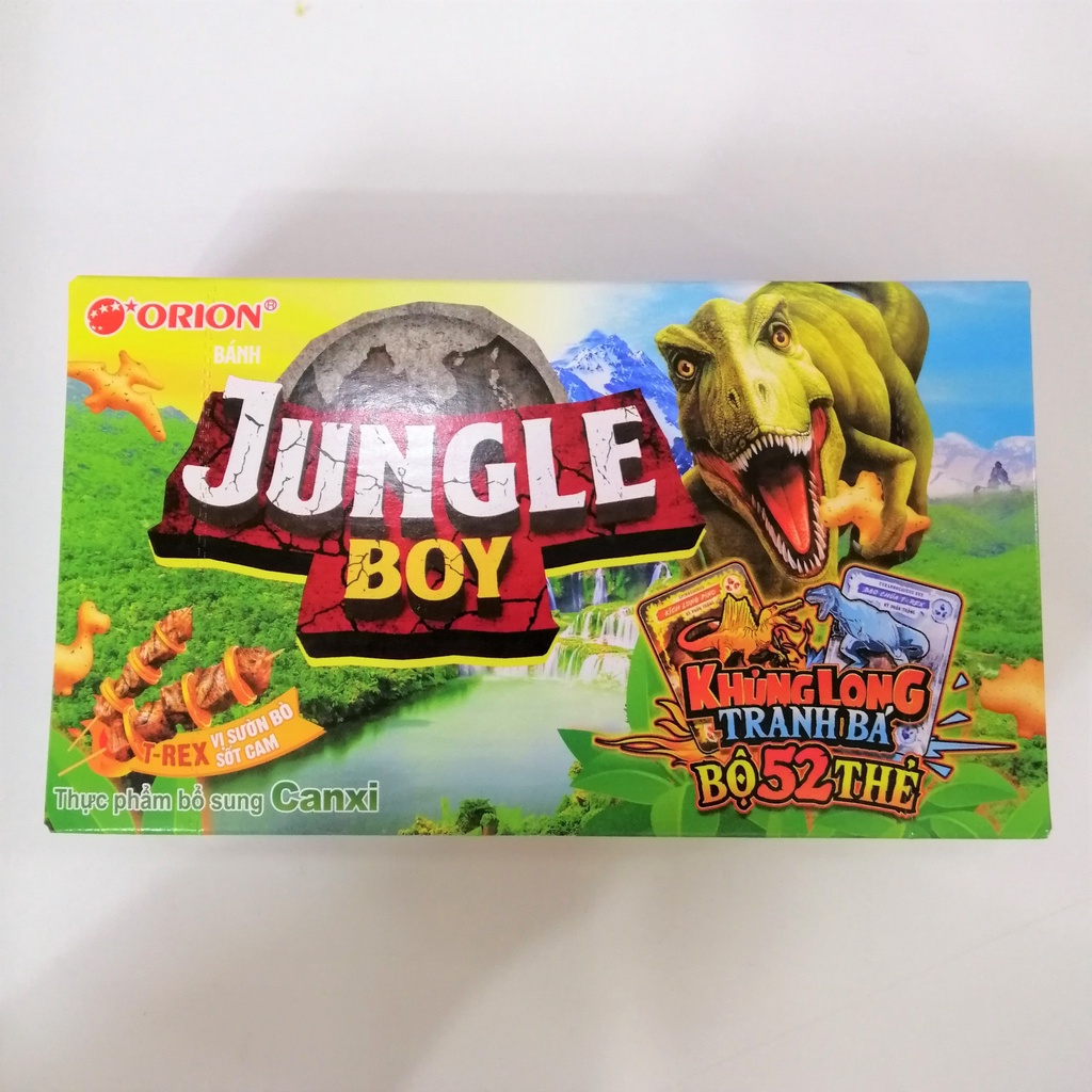 Bánh Cá Jungle Boy Orion T-Rex Vị Sườn Bò Sốt Cam (Hộp 35g)