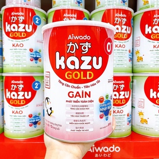 Sữa bột kazu gain gold 0+, 1+, 2+ 810g