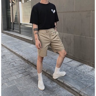 SHORTS BASIC trắng, kem - quần âu ngắn nam "CHUỘT TRẮNG" có big size