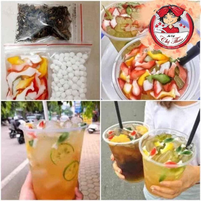 Set nguyên liệu làm trà chanh / trà sữa / trà thái tại nhà siêu rẻ