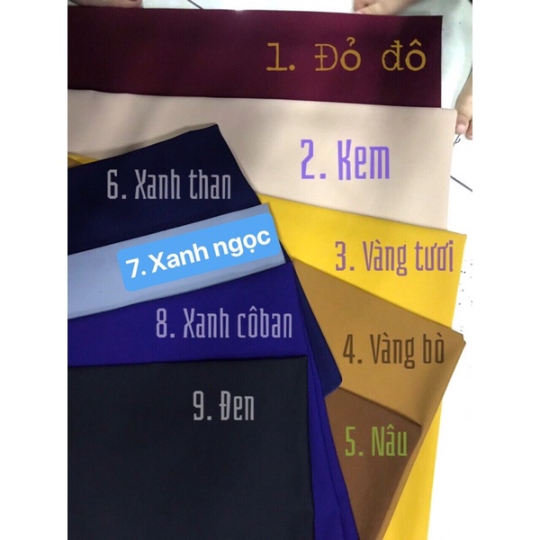 Chân váy chữ A dáng dài 70cm sẻ sau