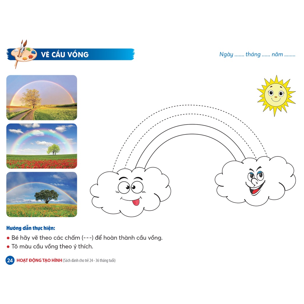Sách Hoạt động tạo hình - sách mầm non cho trẻ 24 - 36 tháng tuổi