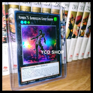 Thẻ bài yugioh chính hãng Number 75: Bamboozling Gossip Shadow – Super Rare