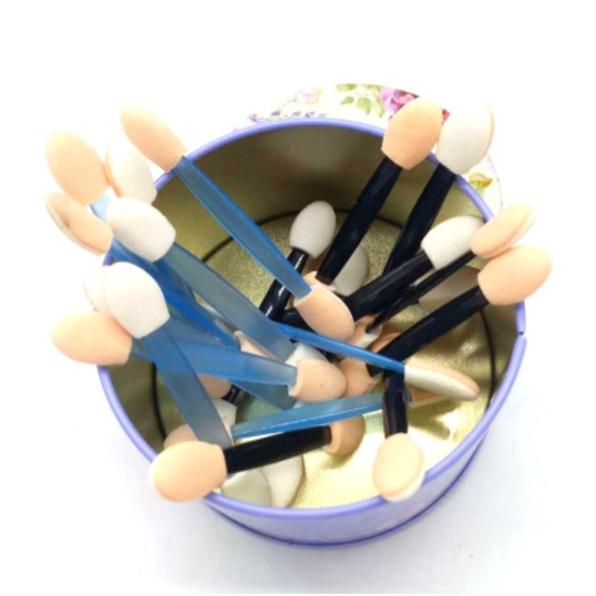 [Set 10 chiếc] Cọ đánh phấn mắt/ môi 2 đầu chất lượng cao DUASHOP