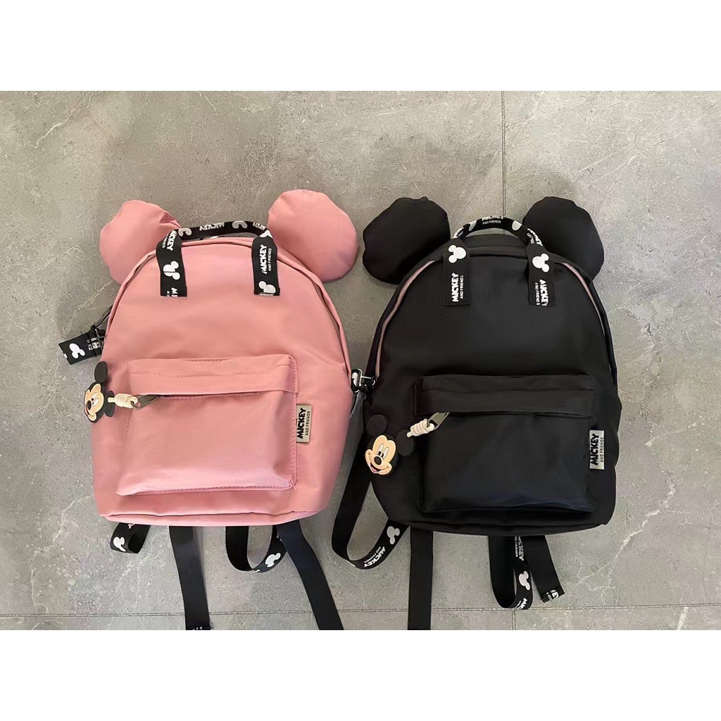 Balo zara hồng đen mickey có tai B1Z0M5 - B8L3 - B14Z5 - B1L3N0