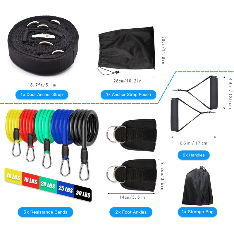 QQ Dây Đai Kháng Lực Gắn Mỏ Neo Cửa Hỗ Trợ Luyện Tập Thể Hình