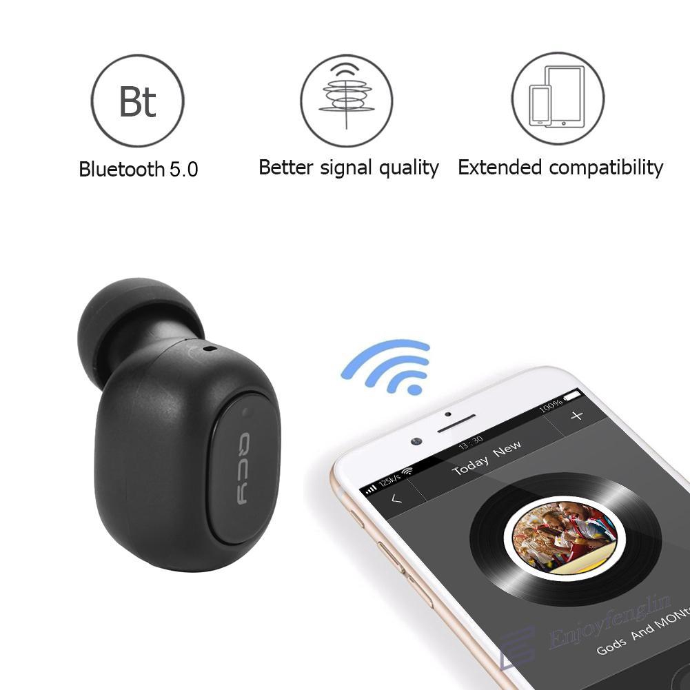 Tai Nghe Bluetooth Không Dây Mini En Qcy T1C Tws Kèm Hộp Sạc