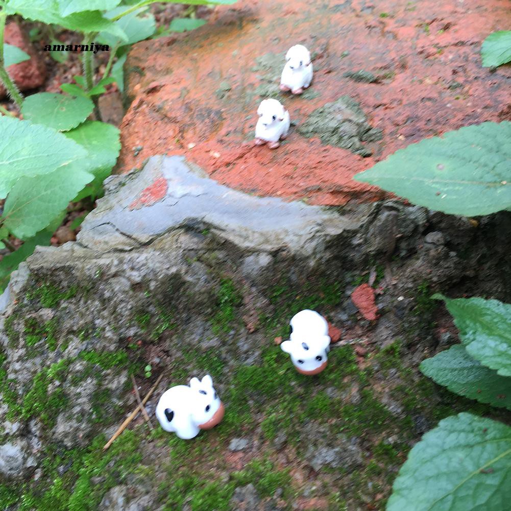 Set 2 mô hình chú bò nhỏ xinh dùng để trang trí tiểu cảnh