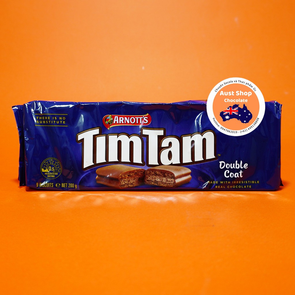 Bánh quy nhân kem phủ socola Timtam combo 3 gói các loại Arnott's Tim Tam pack 3 variety - OZ - Aust Shop Chocolate