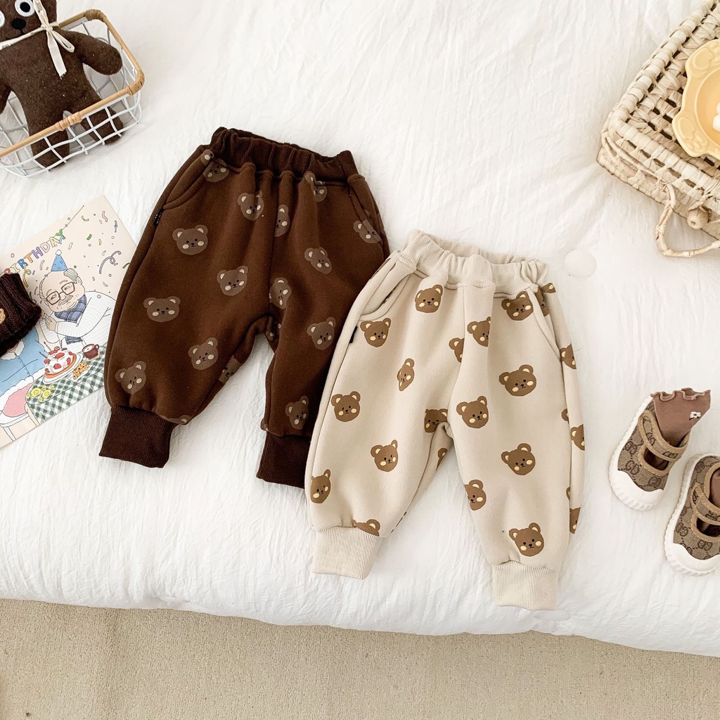 Quần Nỉ Hàn Quốc , Quần Lót Lông Cho Bé Thanh Hằng Baby 9 Đến 17 Kg