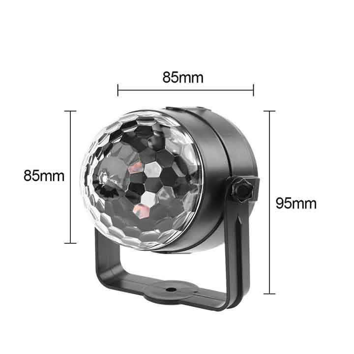 Đèn LED xoay 7 màu cảm ứng nhạc mini, đèn cảm ứng âm thanh, đèn vũ trường hàng loại 1