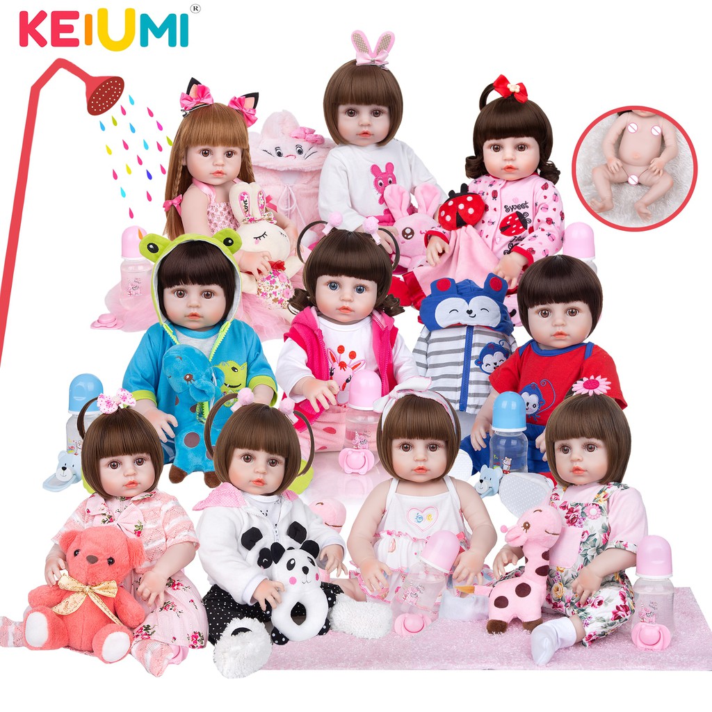 Búp Bê Tái Sinh KEIUMI Thân Nhựa Mềm _ Body Full Silicone Doll