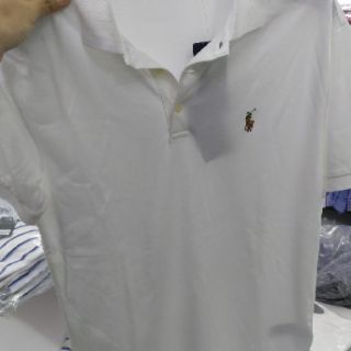 Áo phông( thun) polo trắng cổ bo
