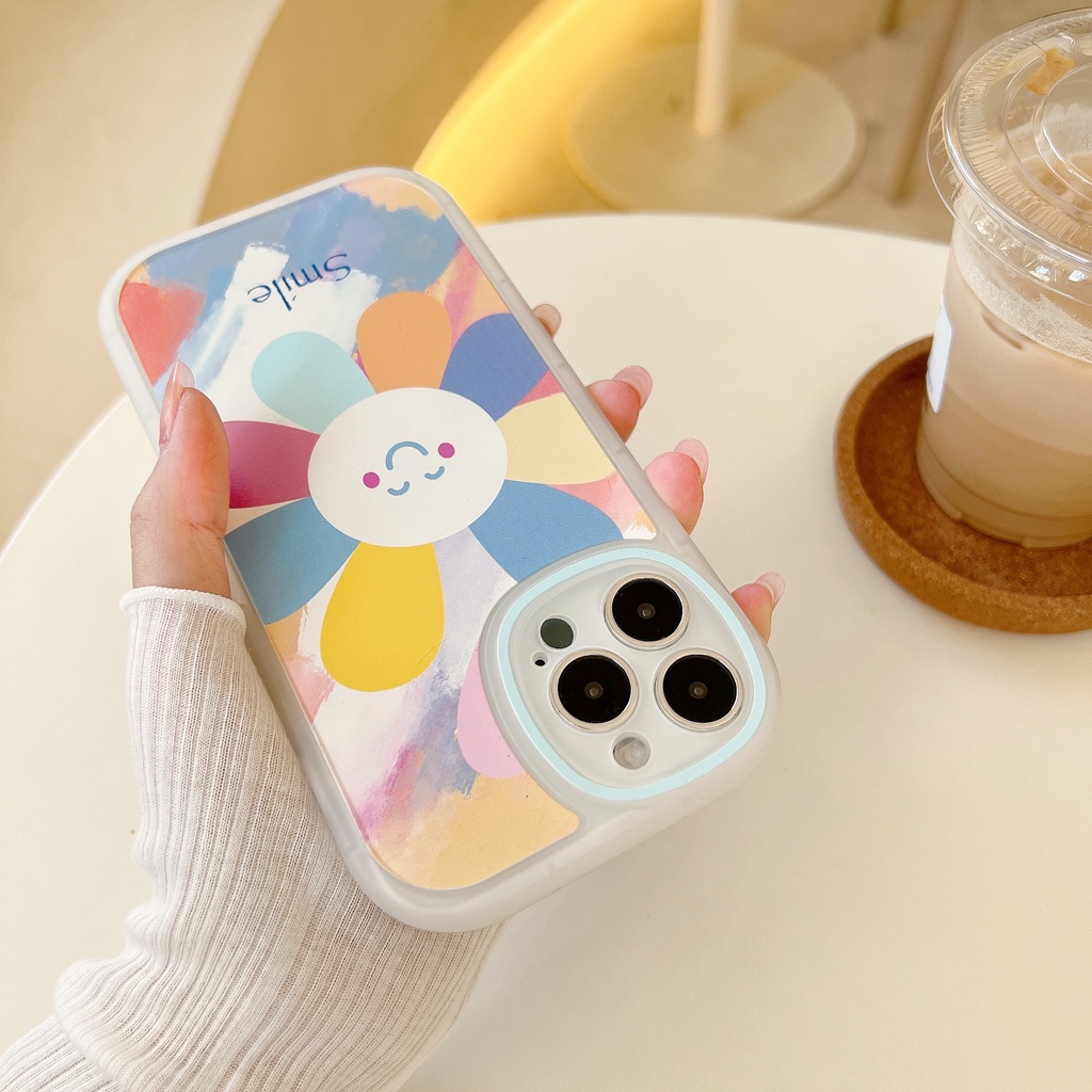 Ốp Điện Thoại Mềm Trong Suốt In Hình Hoa Hướng Dương Cho iphone 11 12 13 pro max mini XR XS 7 8 plus