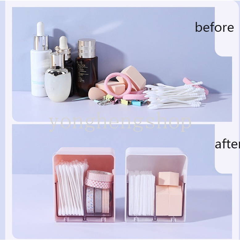 Hộp Đựng Tăm Bông/Bông Tẩy Trang Chống Bụi Sáng Tạo