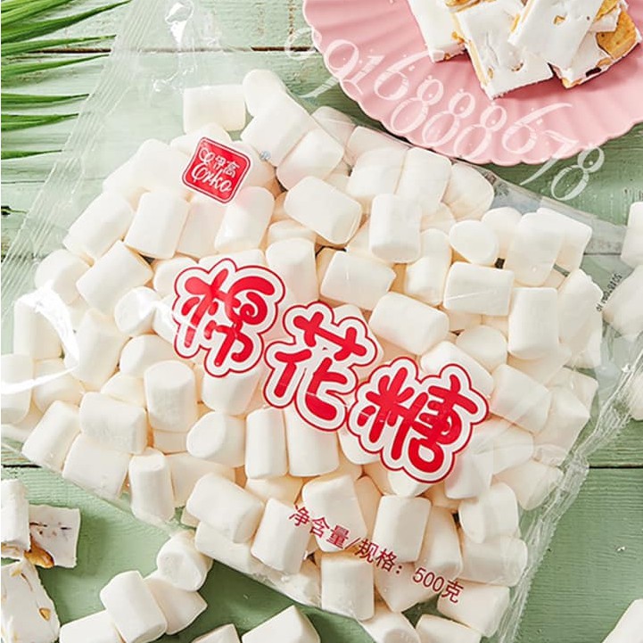 Kẹo Marshmallow chuyên dùng để làm Kẹo Nougat (500gr/gói)