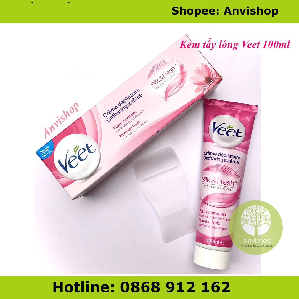 Kem Tẩy Lông chân Veet Hair Removal Cream 100ml Anvishop