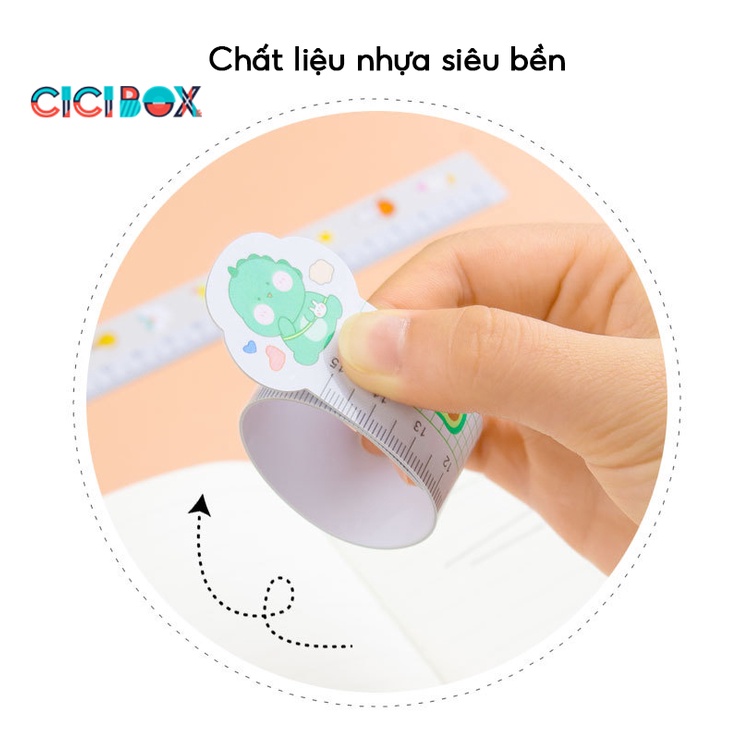 Thước kẻ học sinh hình dáng đáng yêu Thước đo dùng cho học tập CICIBOX