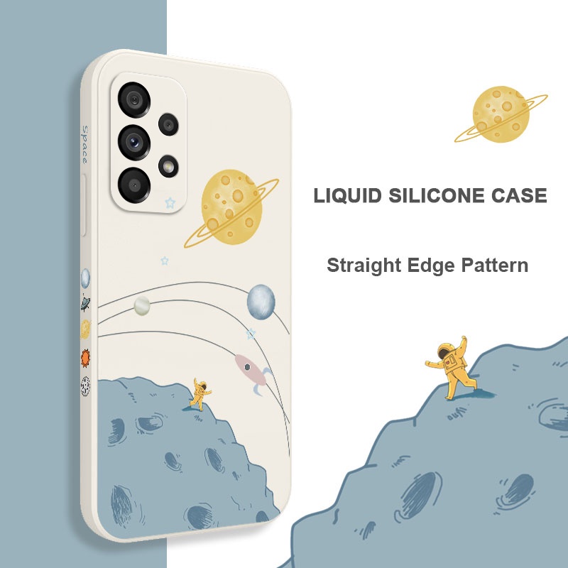 Ốp Lưng Silicone DẻO HọA TiếT HàNh Tinh Cho Samsung Galaxy A73 A53 A33 A23 5G
