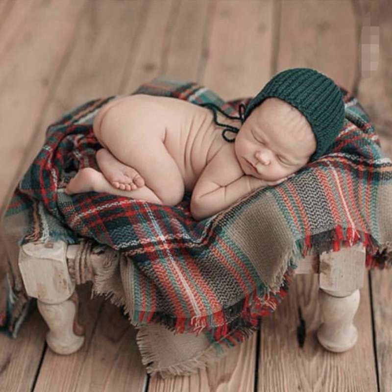 Bộ 3 Chăn Quấn Kèm Mũ Xinh Xắn Dùng Làm Đạo Cụ Chụp Ảnh Cho Bé Sơ Sinh