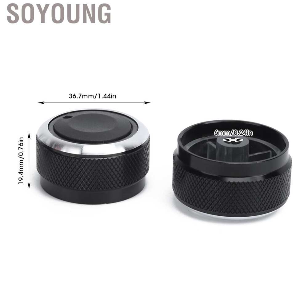 Set 3 núm vặn điều hòa xe hơi thay thế cho Vios 2002‐2014