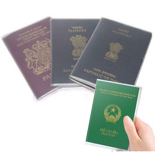 Vỏ bọc passport, hộ chiếu trong suốt tiện dụng [CÓ KHE NHÉT THẺ]