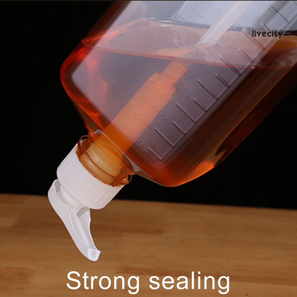 Bình Đựng Cà Phê Vệ Sinh Bằng Nhựa Trong Suốt Có Vòi Bơm Thể Tích 1600ml