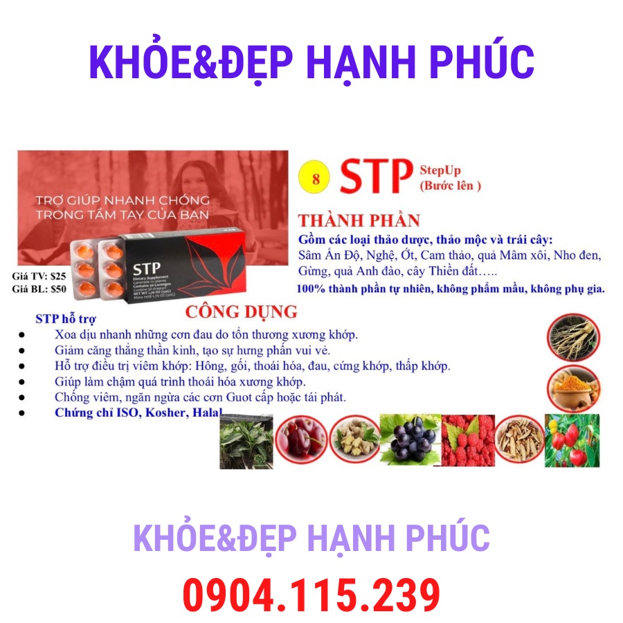 [ Date T6/24 ] Viên uống giảm đau khớp APLGO - STP – 30 viên/hộp