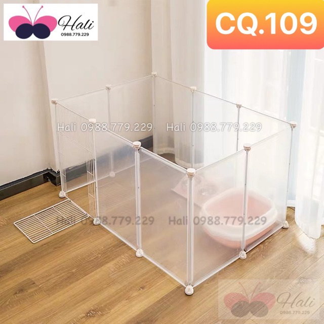 ( TẶNG CHỐT) BỘ CHUỒNG QUÂY CHÓ MÈO CÓ THIẾT KẾ SẴN TIỆN LỢI