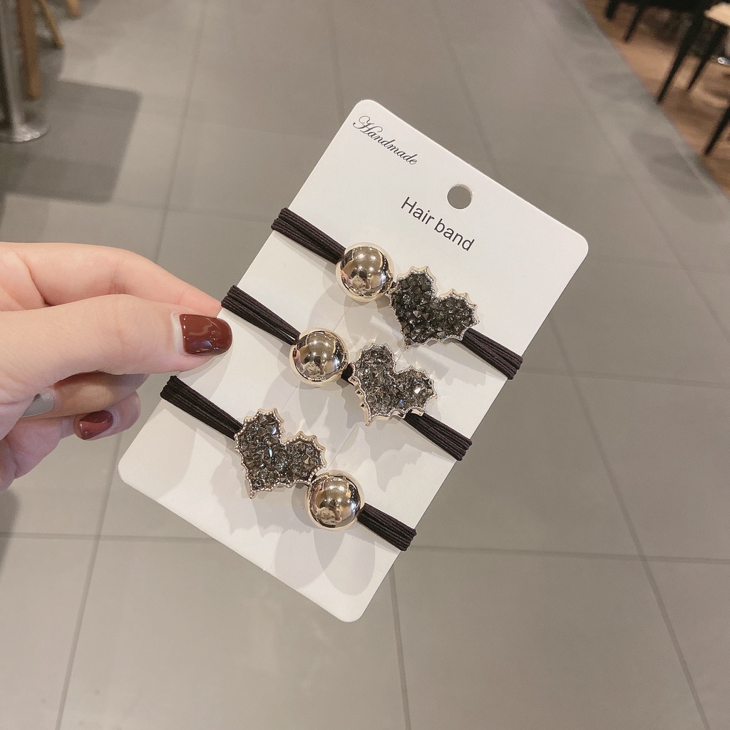 Dây buộc tóc SD515 trái tim dễ thương, cute, xinh đẹp phong cách Hàn Quốc làm phụ kiện tóc thời trang cho nữ