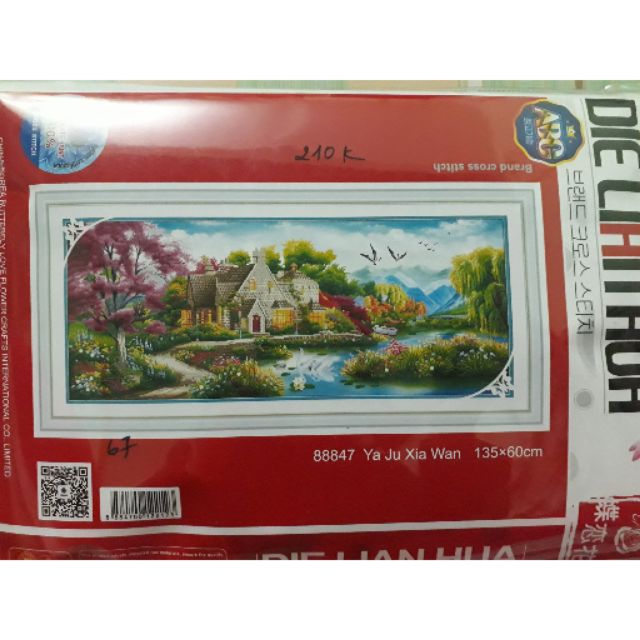 Tranh thêu chữ thập PC 1m35 x 60cm