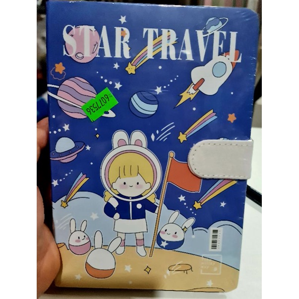 SỔ A5 CHỦ ĐỀ NHÀ DU HÀNH VŨ TRỤ NHÍ STAR TRAVEL BÌA CỨNG NAM CHÂM, GIẤY ĐẸP