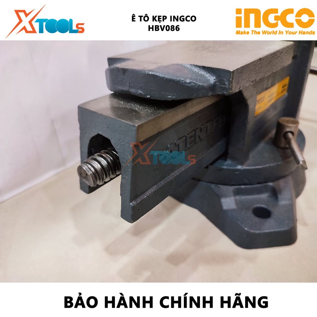 Ê tô kẹp INGCO | Ê tô kẹp đế xoay Kích thước đế xoay: 4-8inch Lực kẹp tối đa: 1300-2500 KGS - 1/T dùng để kẹp và giữ chặ