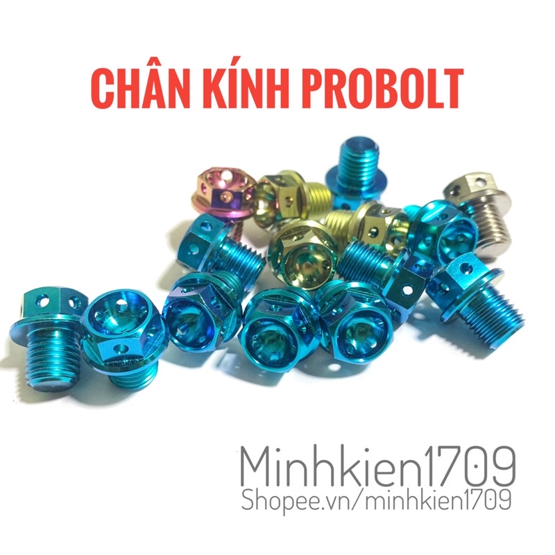 (GR5 XỊN) Ốc chân kính titan đầu probolt vương miện