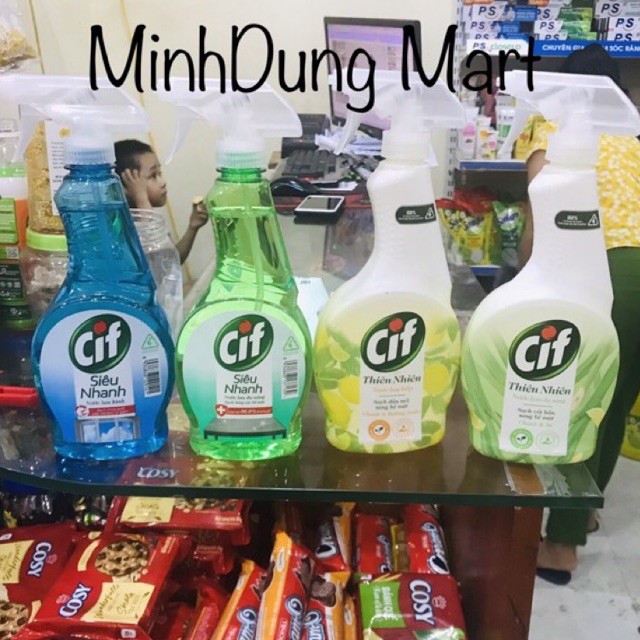Nước xịt Lau kính/đa năng/lau bếp Sunlight chai