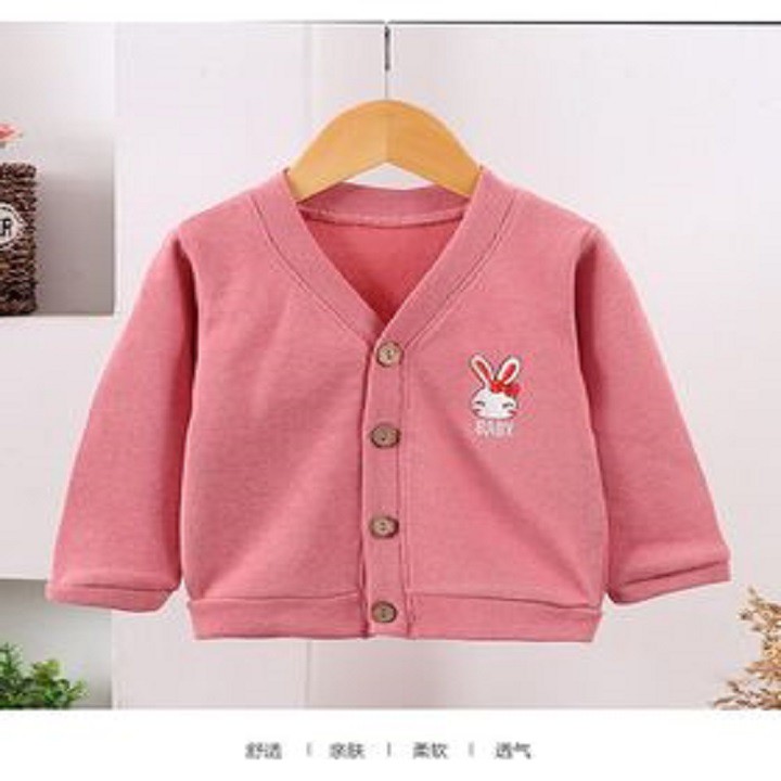 Áo khoác len dài tay cho bé-áo len dệt kim cardigan, hàng quảng châu