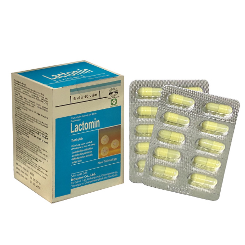 Lactomin - Hỗ trợ giúp làm giảm các triệu chứng rối loạn tiêu hóa (6 VỈ)