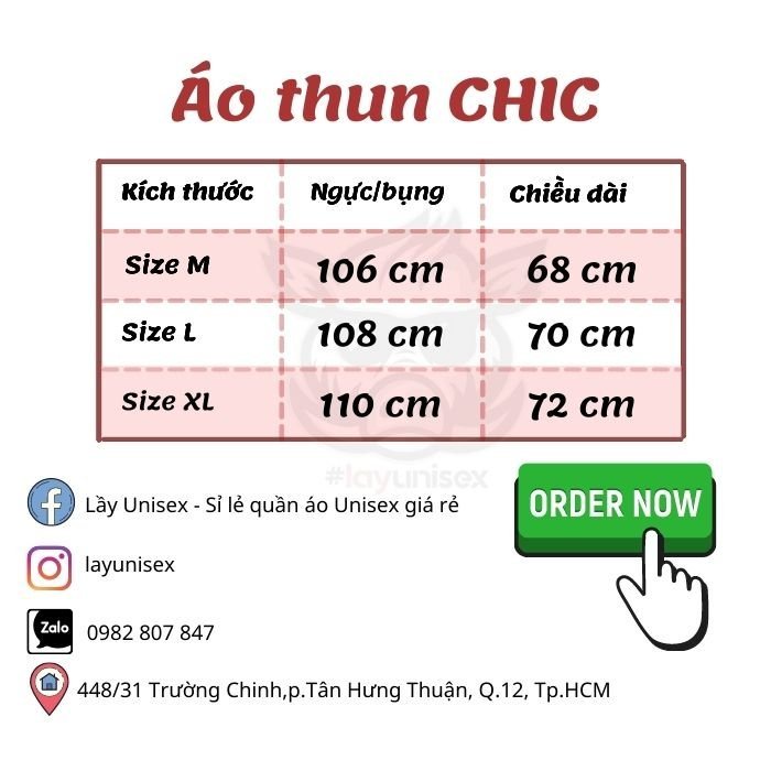 Áo thun nam tay lỡ form rộng cổ bo thêu chữ CHIC