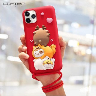 Ốp lưng Thú Cưng Dễ thương Cho iPhone 11( LOFTER )