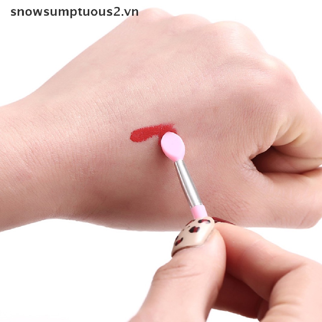[Hàng mới về] Set 10 cọ son môi bằng silicone dành cho trang điểm làm đẹp