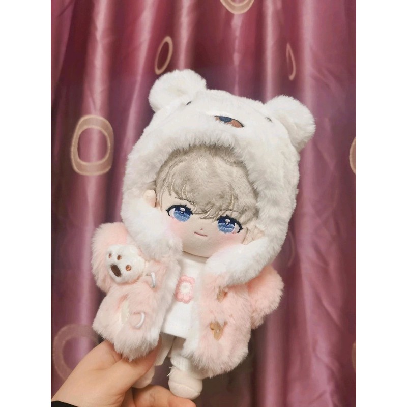 Áo khoác gấu cho doll 20cm (áo khoác đã bán hết, chỉ còn lẻ áo phông).